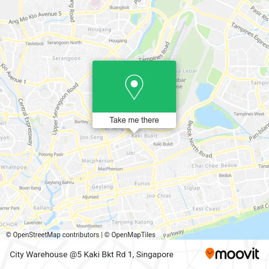 City Warehouse @5 Kaki Bkt Rd 1 map