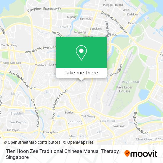 Tien Hoon Zee Traditional Chinese Manual Therapy map