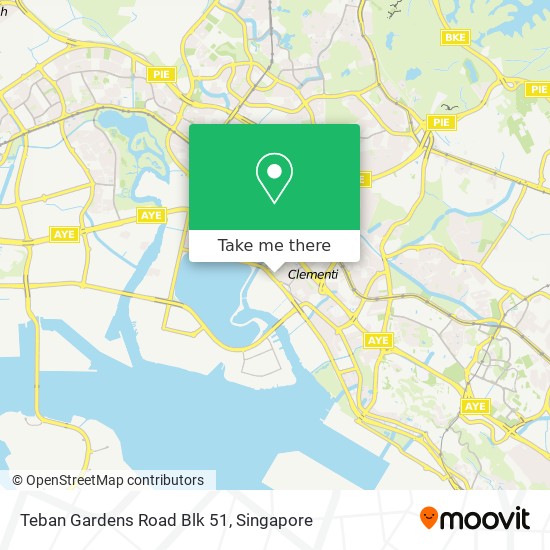 Teban Gardens Road Blk 51 map