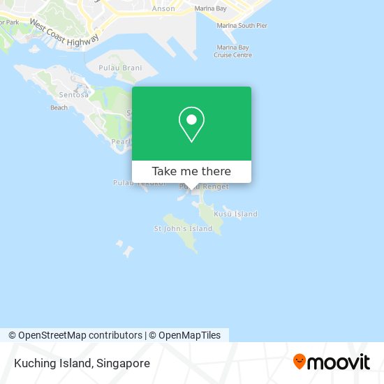 Kuching Island map