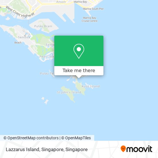 Lazzarus Island, Singapore地图