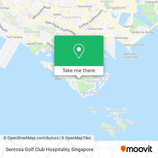 Sentosa Golf Club Hospitality map