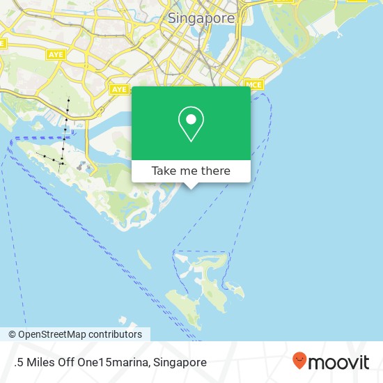 .5 Miles Off One15marina地图