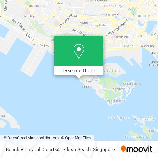 Beach Volleyball Courts@ Siloso Beach map