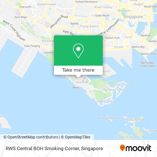 RWS Central BOH Smoking Corner map