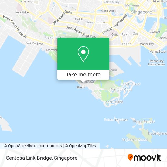 Sentosa Link Bridge map