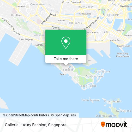 Galleria Luxury Fashion map
