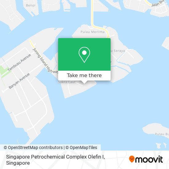 Singapore Petrochemical Complex Olefin I map