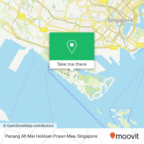 Penang Ah Mei Hokkien Prawn Mee map