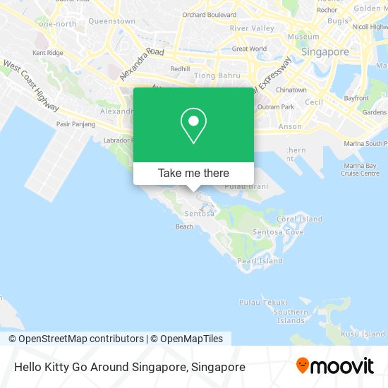 Hello Kitty Go Around Singapore map