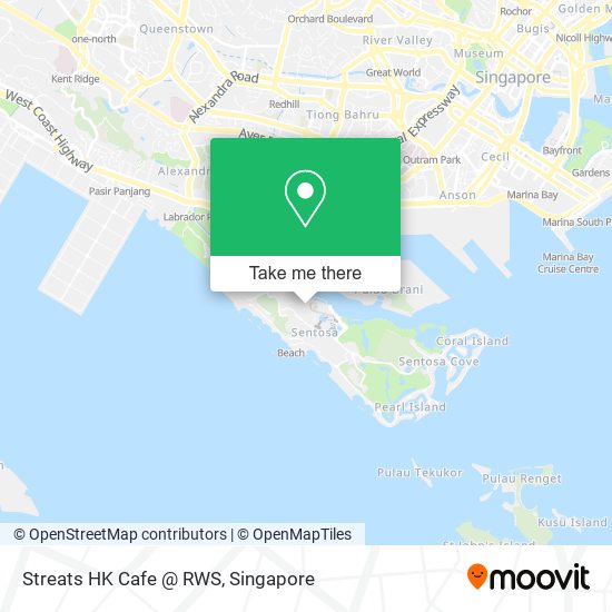 Streats HK Cafe @ RWS map