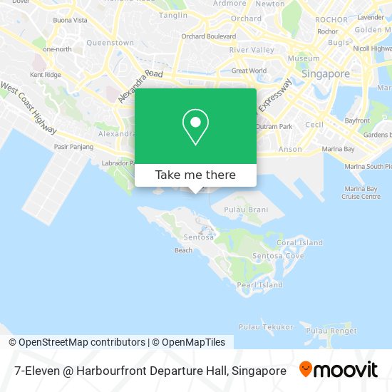 7-Eleven @ Harbourfront Departure Hall map