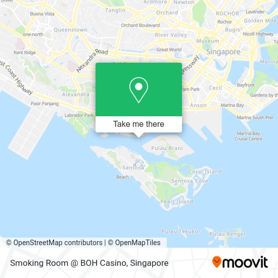 Smoking Room @ BOH Casino map