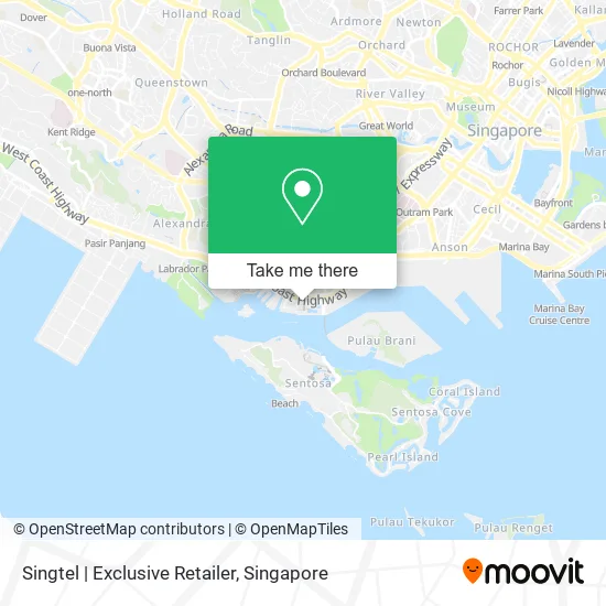 Singtel | Exclusive Retailer map