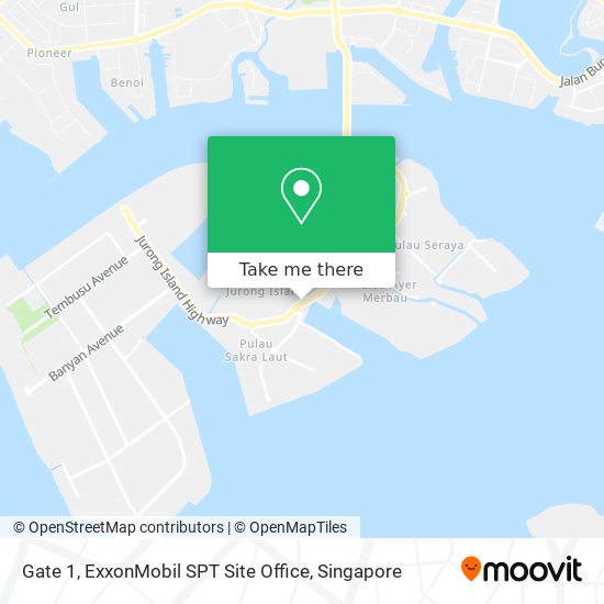Gate 1, ExxonMobil SPT Site Office map