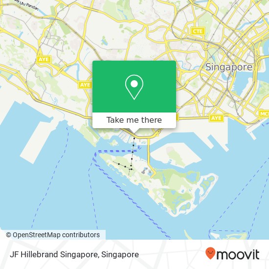 JF Hillebrand Singapore map