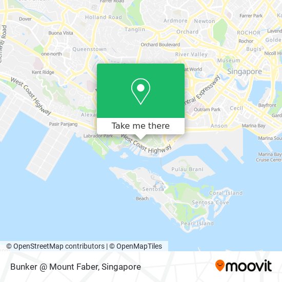 Bunker @ Mount Faber map