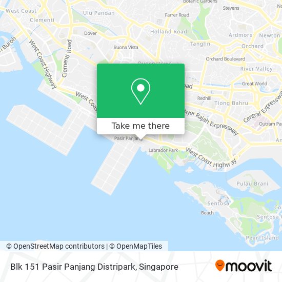 Blk 151 Pasir Panjang Distripark map