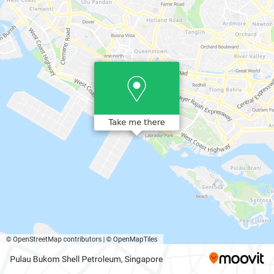 Pulau Bukom Shell Petroleum map