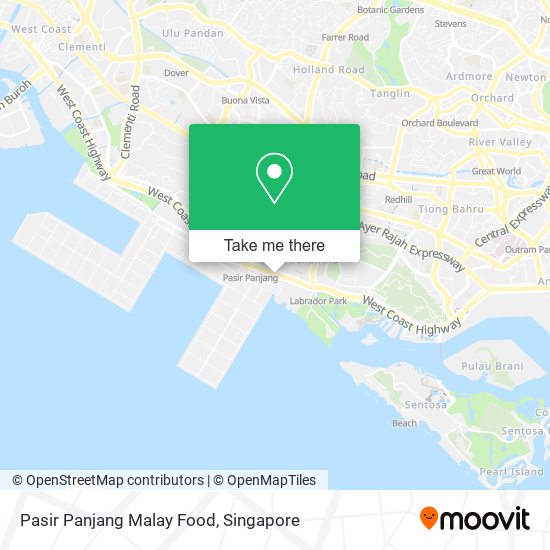 Pasir Panjang Malay Food map