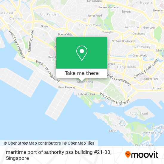 maritime port of authority psa building #21-00 map