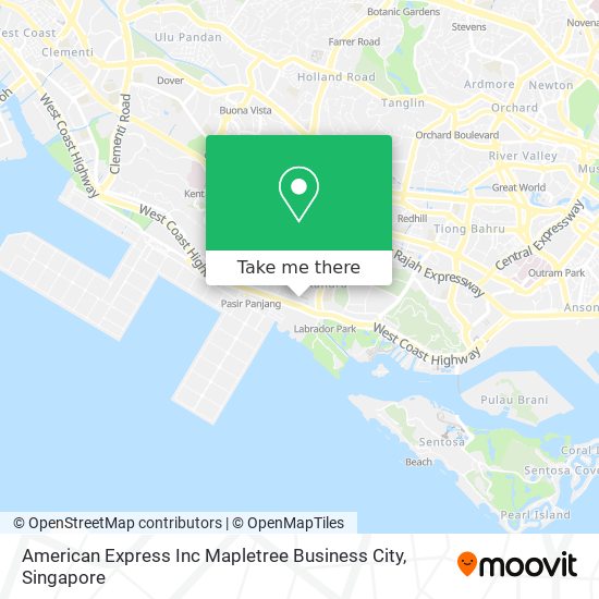 American Express Inc Mapletree Business City map