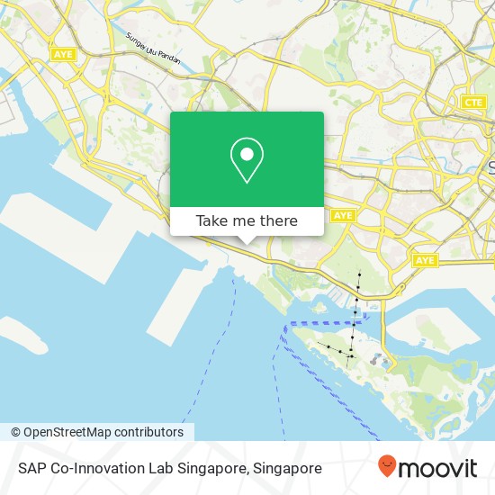 SAP Co-Innovation Lab Singapore map