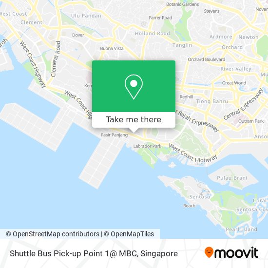 Shuttle Bus Pick-up Point 1@ MBC map