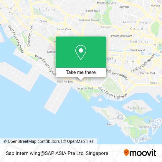 Sap Intern wing@SAP ASIA Pte Ltd map