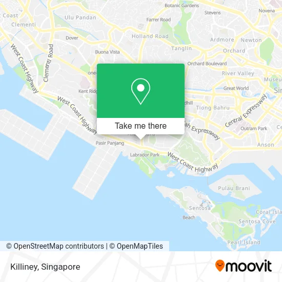 Killiney map