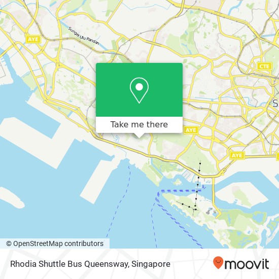 Rhodia Shuttle Bus Queensway map