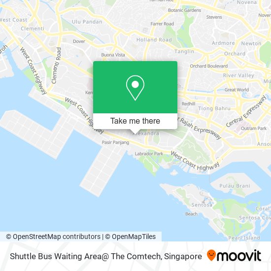 Shuttle Bus Waiting Area@ The Comtech map