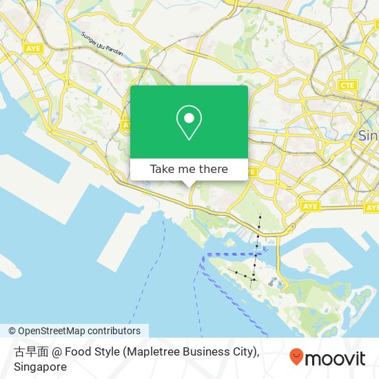 古早面 @ Food Style (Mapletree Business City) map