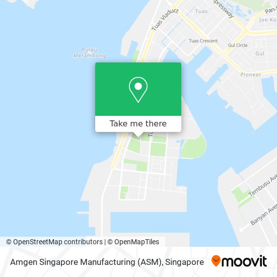 Amgen Singapore Manufacturing (ASM) map