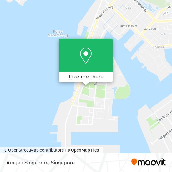 Amgen Singapore map