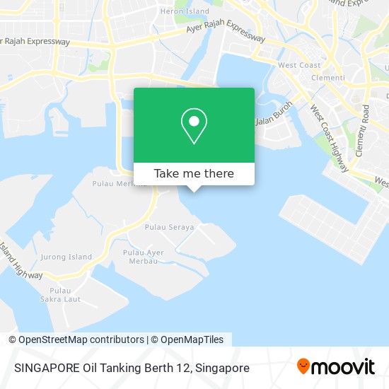 SINGAPORE Oil Tanking Berth 12 map