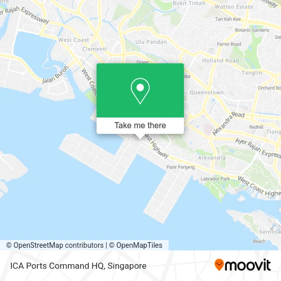 ICA Ports Command HQ map