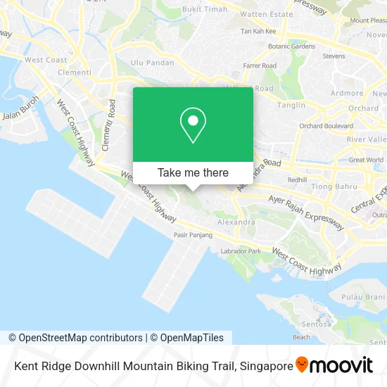 Kent Ridge Downhill Mountain Biking Trail map