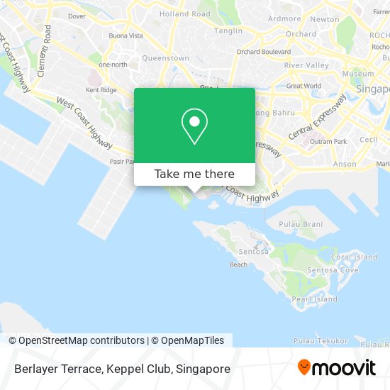 Berlayer Terrace, Keppel Club map