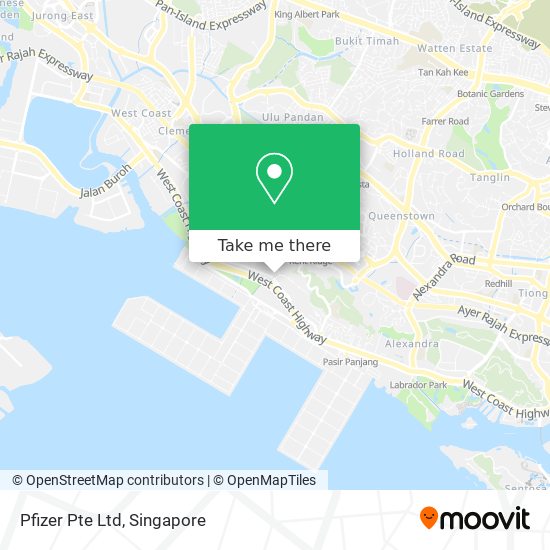 Pfizer Pte Ltd map