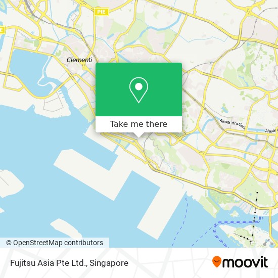 Fujitsu Asia Pte Ltd. map