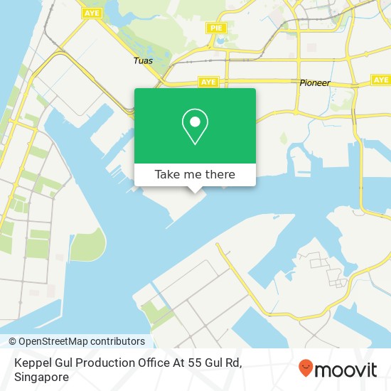 Keppel Gul Production Office At 55 Gul Rd map