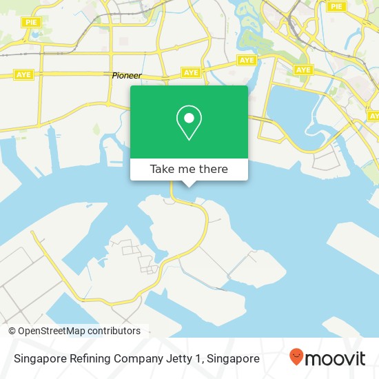 Singapore Refining Company Jetty 1 map