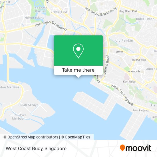 West Coast Buoy map