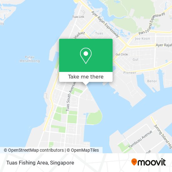 Tuas Fishing Area map