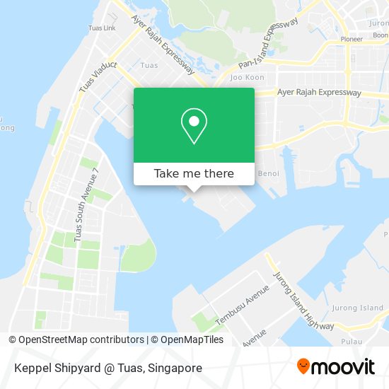 Keppel Shipyard @ Tuas map