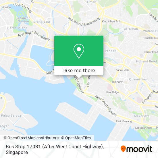 Bus Stop 17081 (After West Coast Highway) map