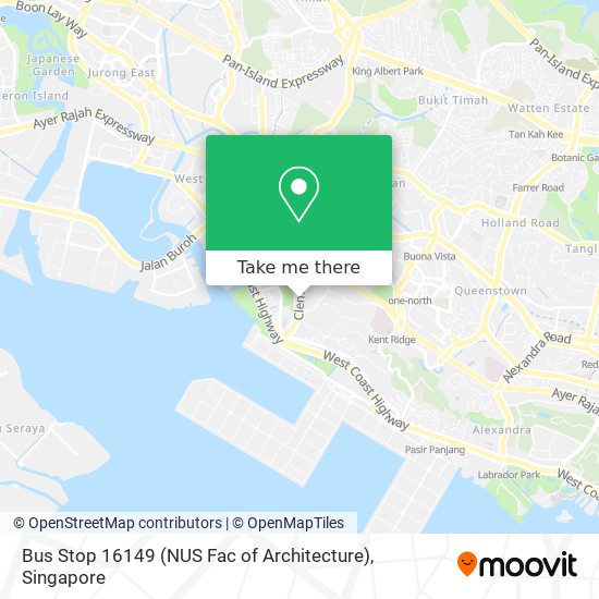 Bus Stop 16149 (NUS Fac of Architecture) map
