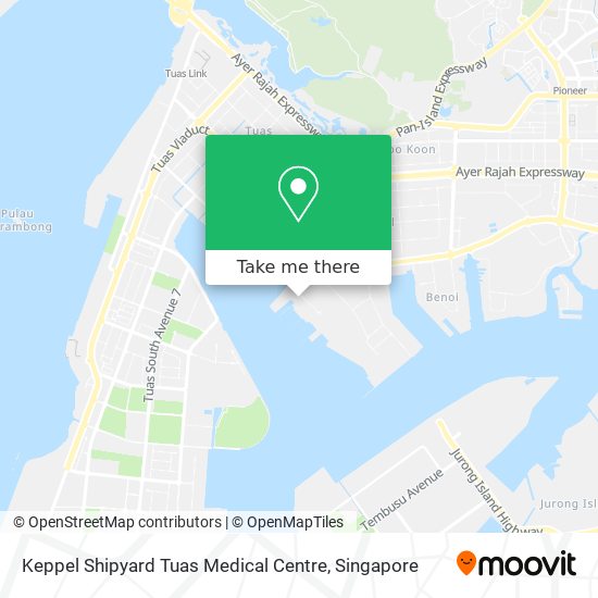 Keppel Shipyard Tuas Medical Centre map