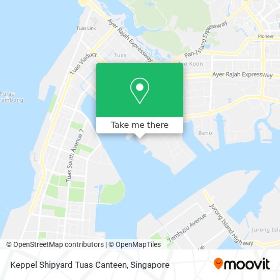 Keppel Shipyard Tuas Canteen map